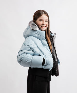 Gulliver Demi-season jacket Light blue for Girls Junior-Ice