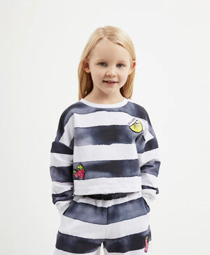 Gulliver Black and White Sweatshirts for Girl Mini-Smoothie