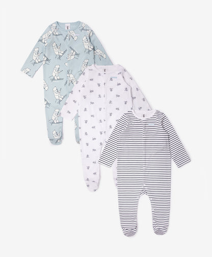 Gulliver Newborn jumpsuit, set 3 of pcs Multicolored for Boys-North Pole