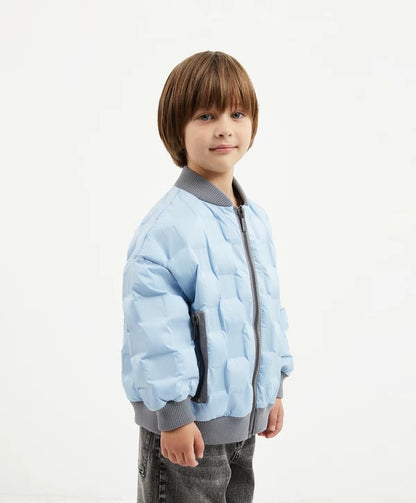 Gulliver Light Blue Quilted Insulated Jacket for Boy MIni-Pixels