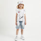 Gulliver Light Blue Denim Shorts for Girl Mini-Smoothie