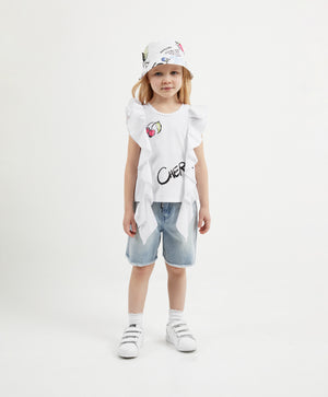 Gulliver Light Blue Denim Shorts for Girl Mini-Smoothie