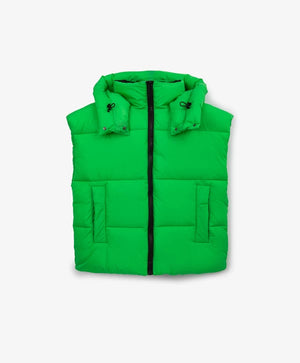 Gulliver Green Quilted Vest with Synthetic Insulation for Girls