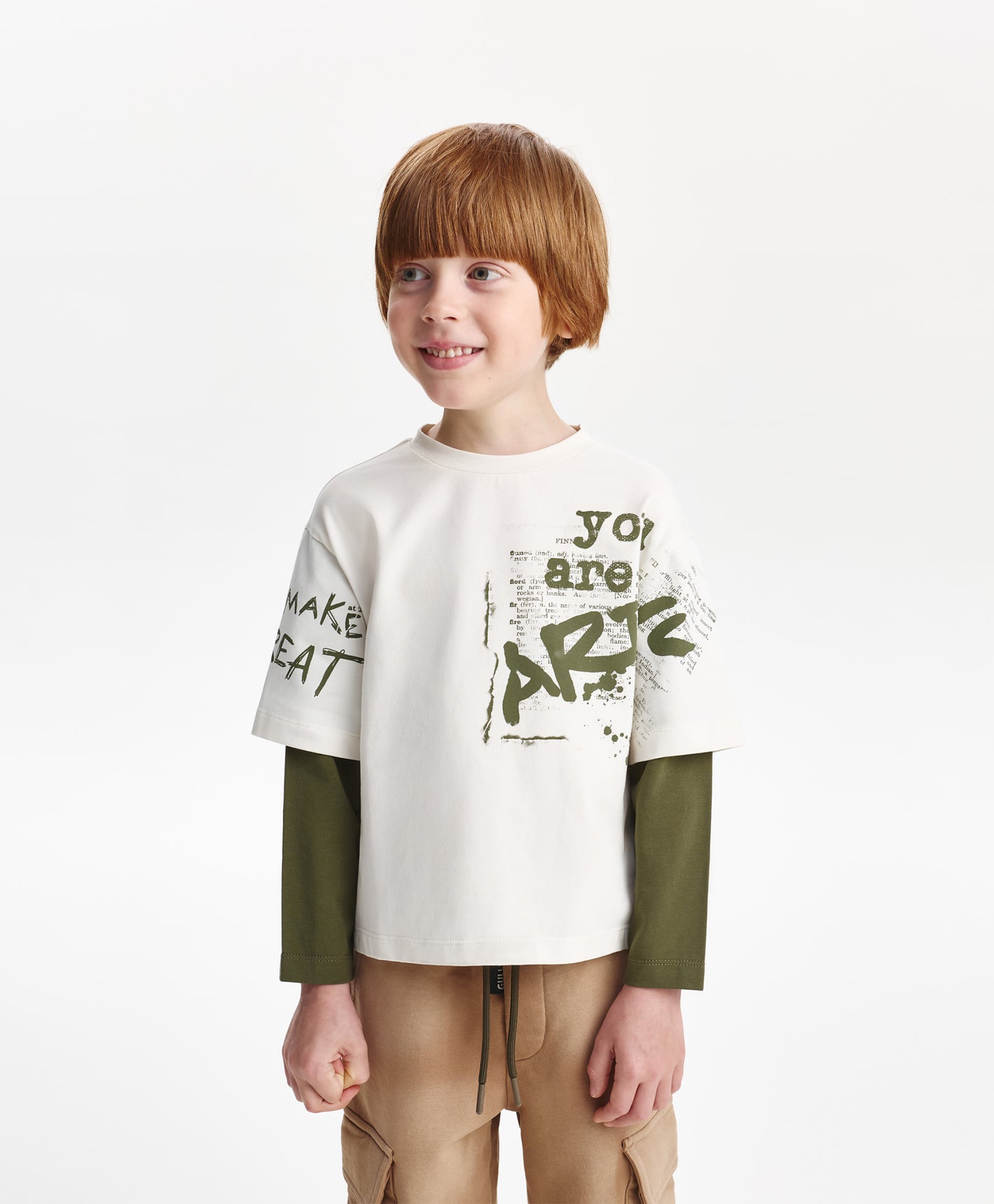 Gulliver Long sleeve t-shirt Light gray for Boys Mini - Layout