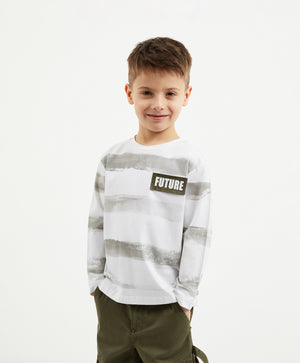 Gulliver Striped Long Sleeve T-Shirt for Boy Mini-Expedition