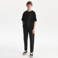 Gulliver Boys Black Straight-Fit Trousers with Elastic Waist -Rose Quartz