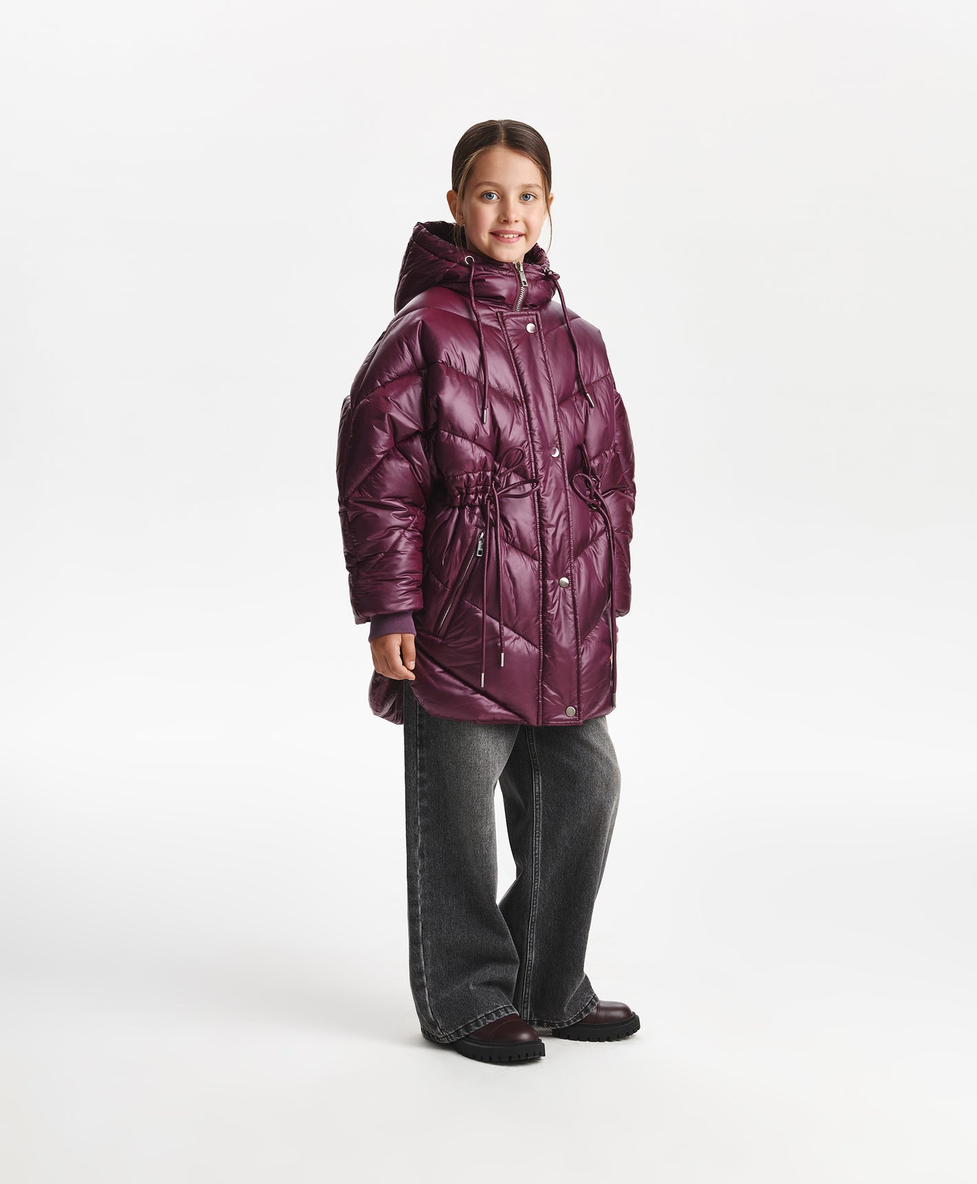 Gulliver Demi-season coat Burgundy for Girls Junior - Monet
