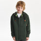 Gulliver Khaki Knitted Shirt with hood for Boys Junior-Viaduct