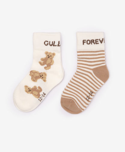Gulliver Milky colour, beige Socks, set of 2 pairs for Baby Boys