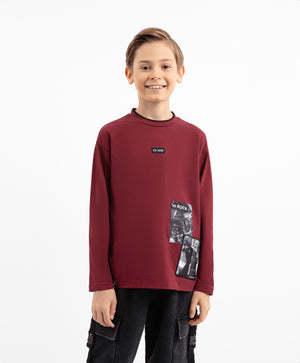 Gulliver Burgundy Long sleeve T-shirt for Boys