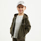 Gulliver Khaki Zip-Up Hoodies for Boy Mini-Expedition