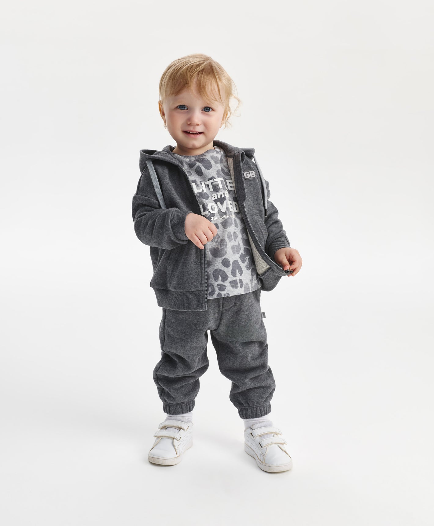 Gulliver Trousers Gray	Boys-Snow Leopard