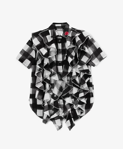 Gulliver Black and White Dress for Girl Mini-Smoothie