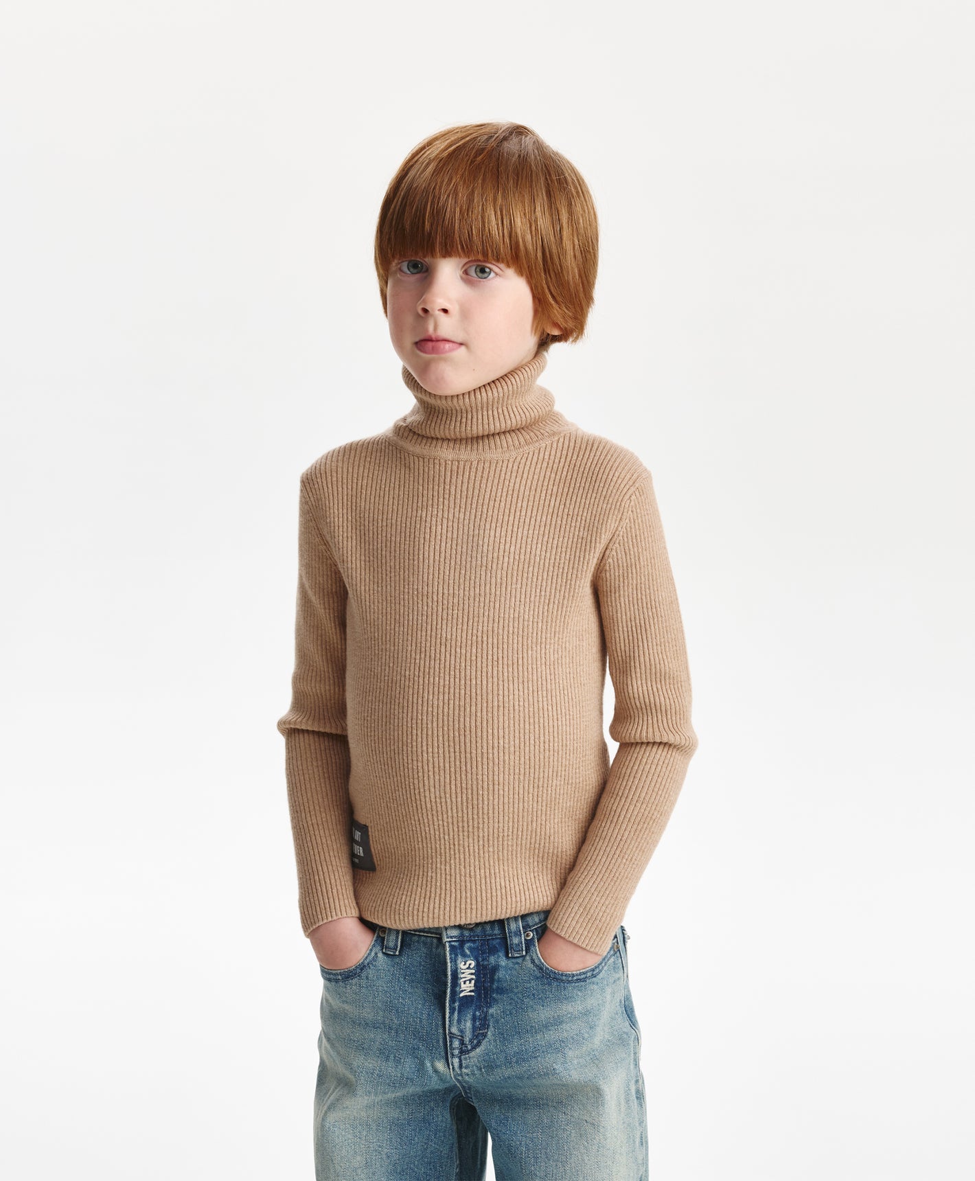 Gulliver Turtleneck Beige for Boys Mini - Layout