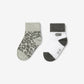 Gulliver Socks, set of 2 pairs Gray for Boys-Snow Leopard