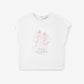 Gulliver White Short Sleeve T-shirt for Girl Baby-Pointe Shoes