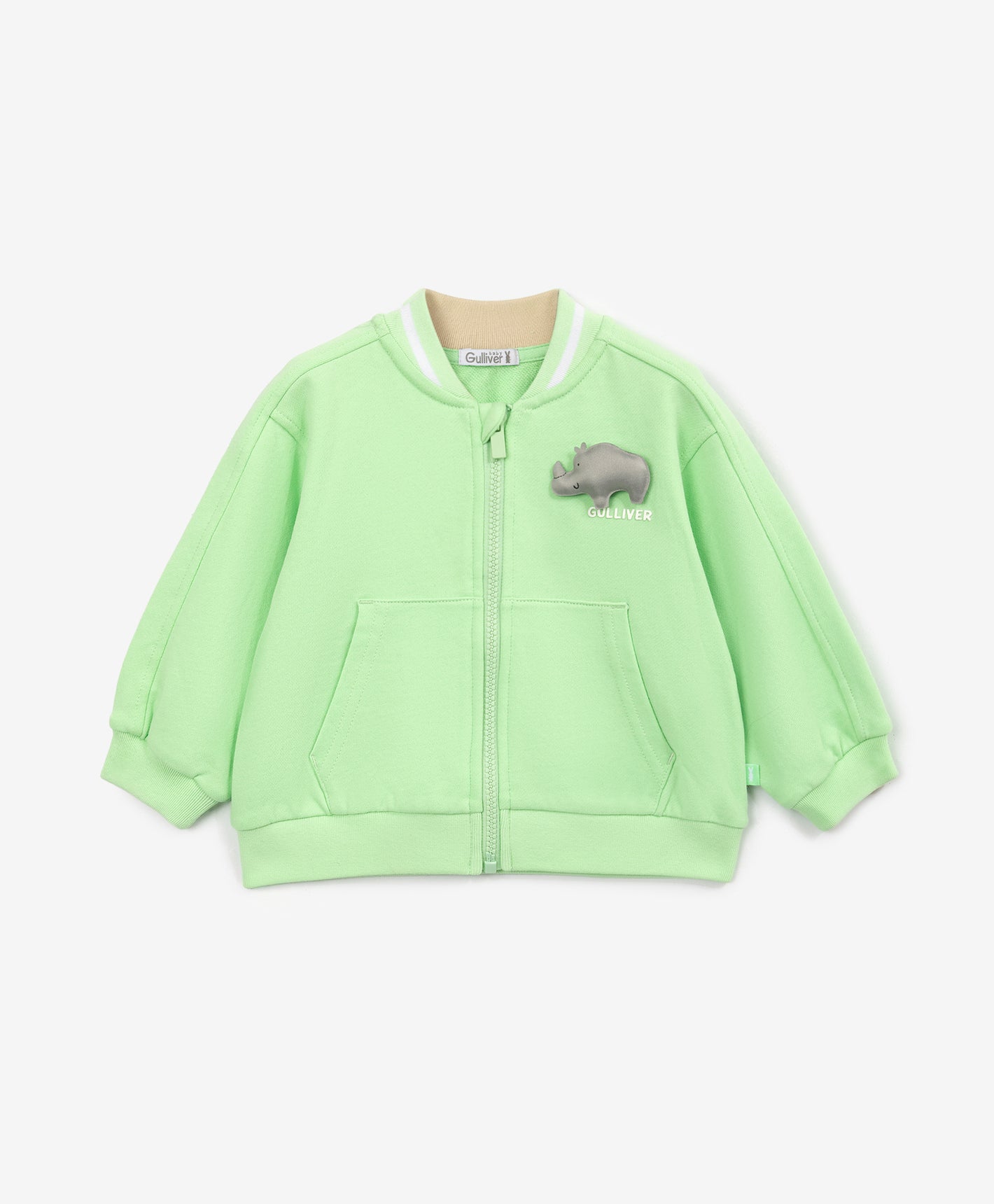 Gulliver Light Green Sweatshirts for Boy Baby-Africa