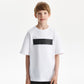 Gulliver Boys White Mercerized Cotton Short-Sleeve T-Shirt -Rose Quartz