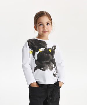 Gulliver Long sleeve t-shirt White for Girls Mini - Baccara