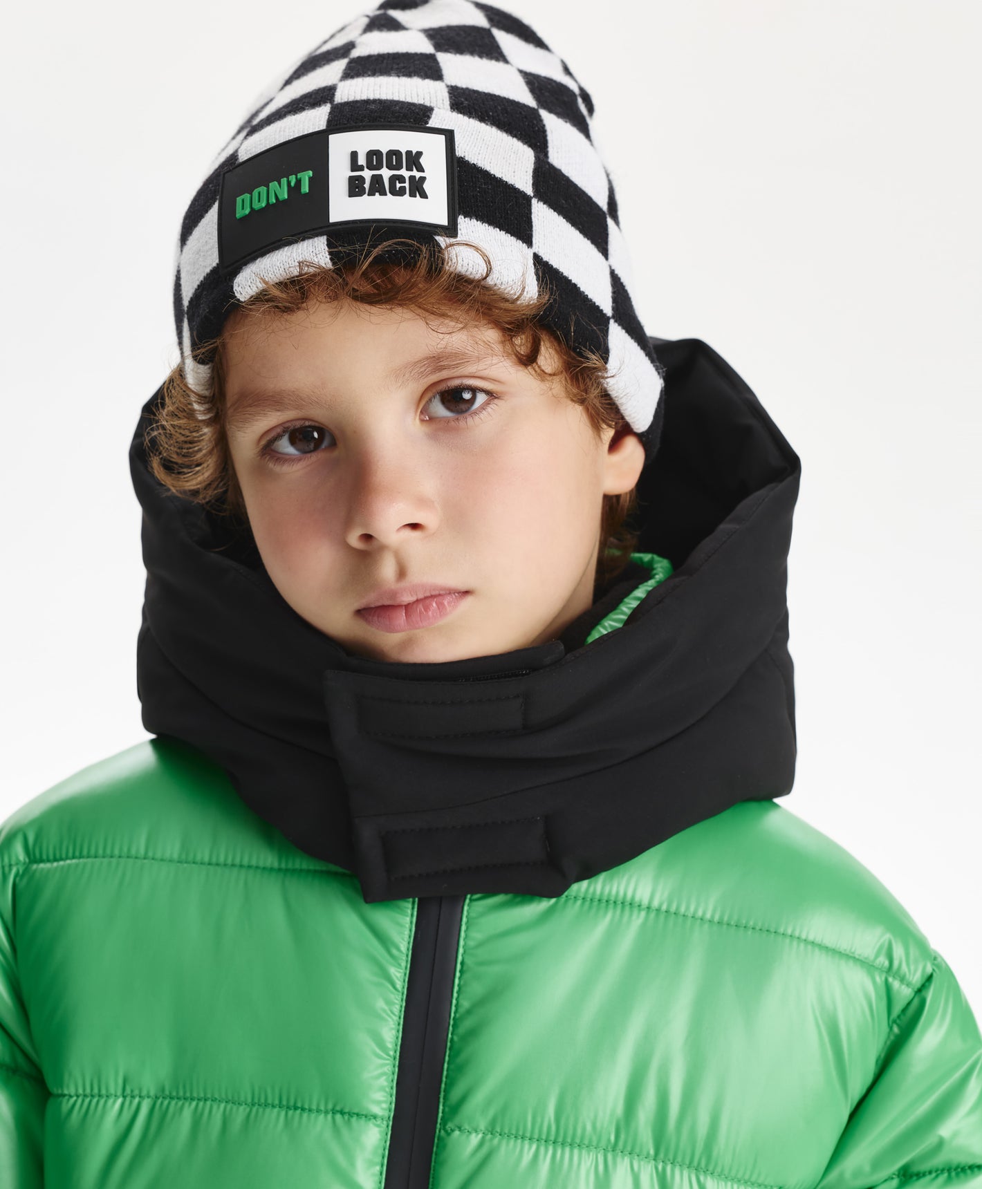 Gulliver Hat Black and white for Boys Mini-Drafting