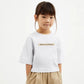 Gulliver Cropped Oversized White Short Sleeve T-Shirt for Girl Mini-Ecuador