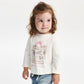 Gulliver Long sleeve t-shirt Milky color for Girls-Carousel