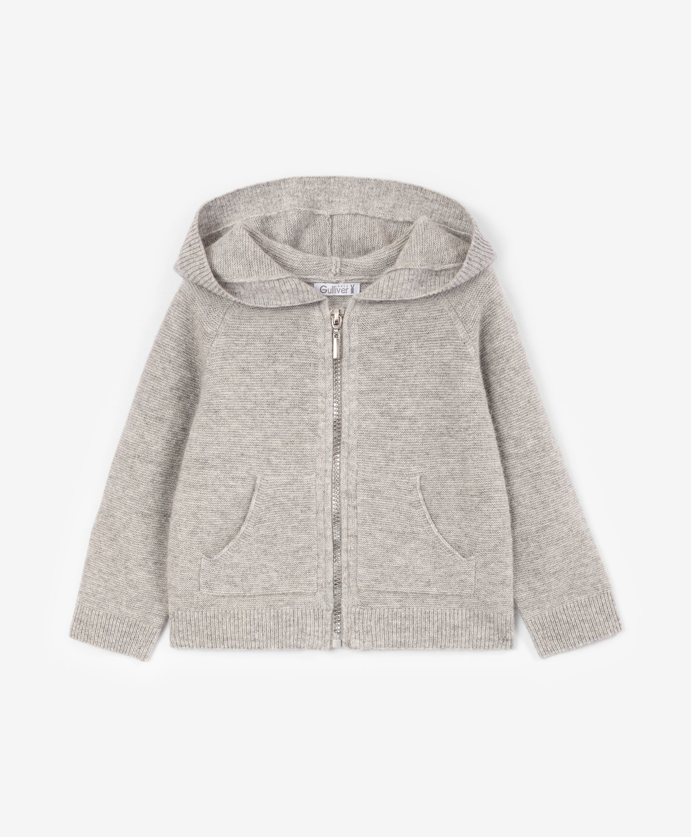 Gulliver Cardigan Gray for Boys Baby-Snow Leopard