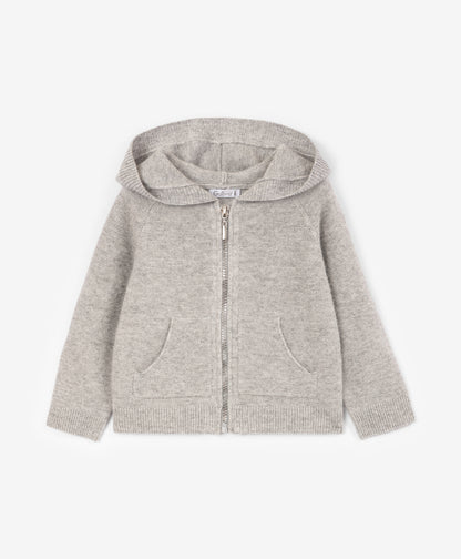 Gulliver Cardigan Gray for Boys Baby-Snow Leopard