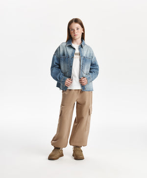 Gulliver Denim shirt Light blue for Girls Junior - Show Jumping