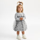 Gulliver Dress Gray for Girls Baby-Snow Leopard