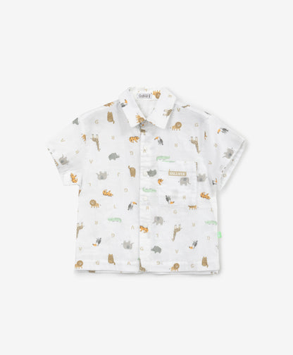 Gulliver's White Short Sleeves T-shirt for Boys Baby-Africa