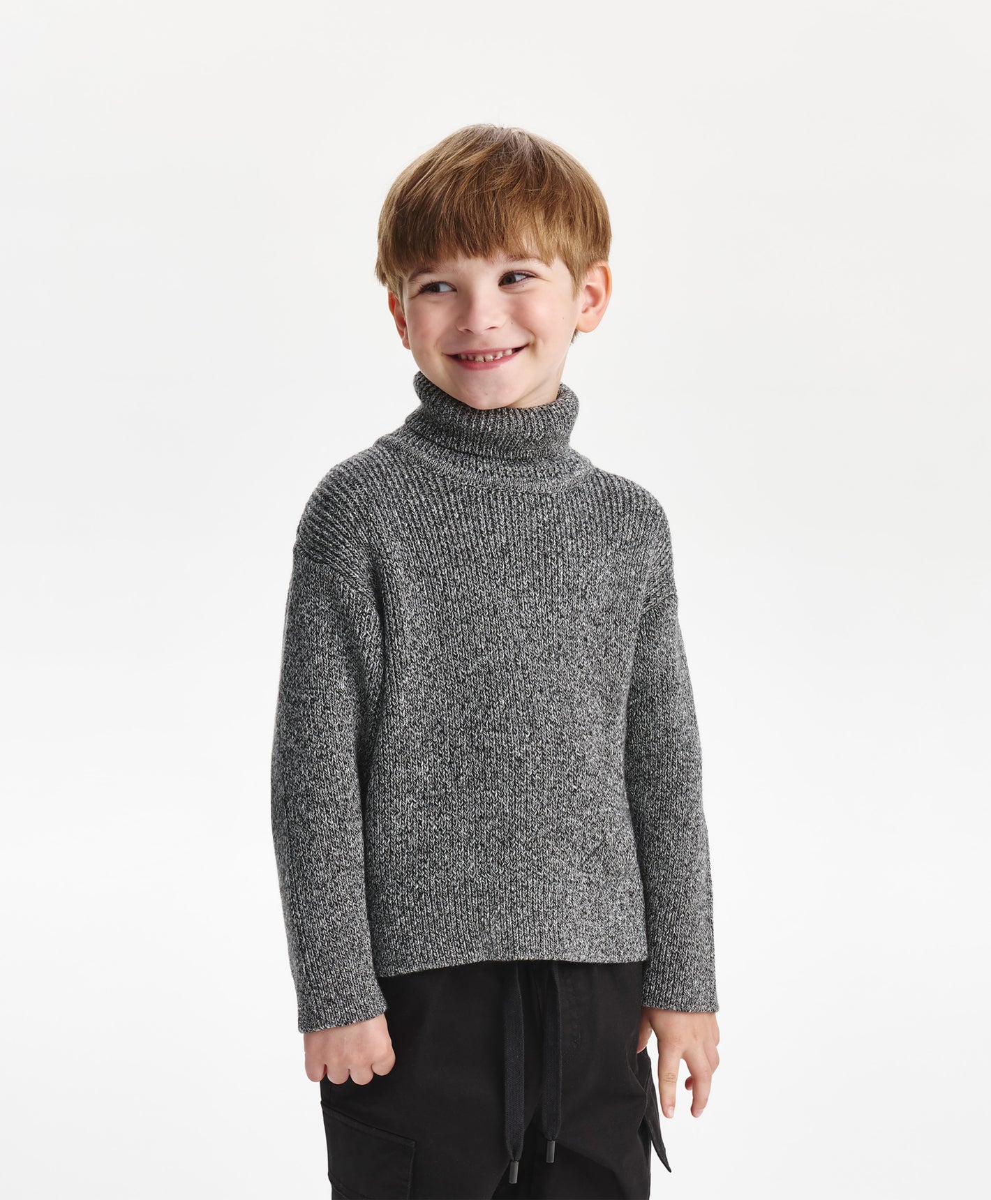 Gulliver Sweater Gray for Boys Mini - Tartan