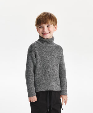 Gulliver Sweater Gray for Boys Mini - Tartan