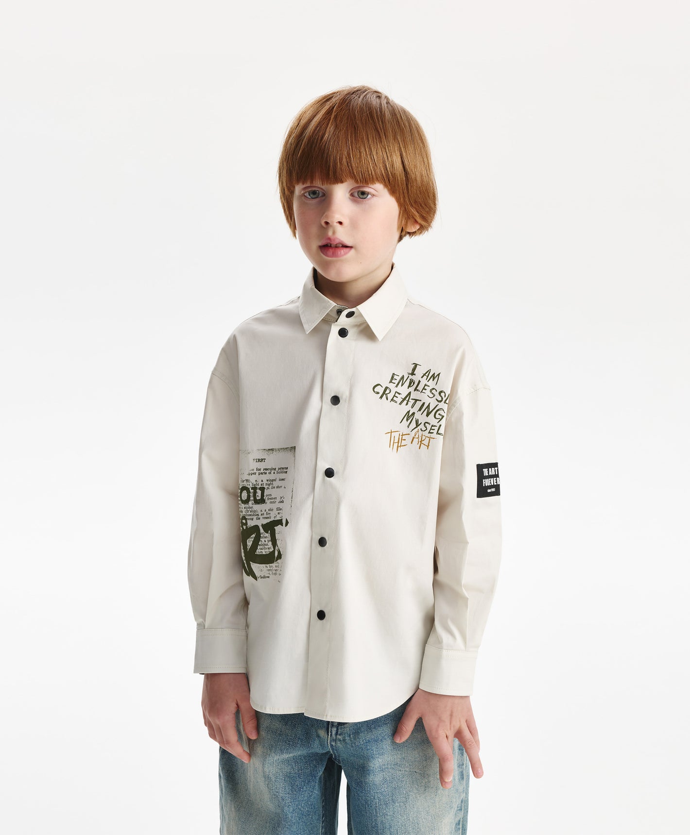 Gulliver Long sleeve shirt Light gray for Boys Mini - Layout