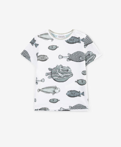 Gulliver Multicolored Short Sleeve T-Shirt for Boys - Baby