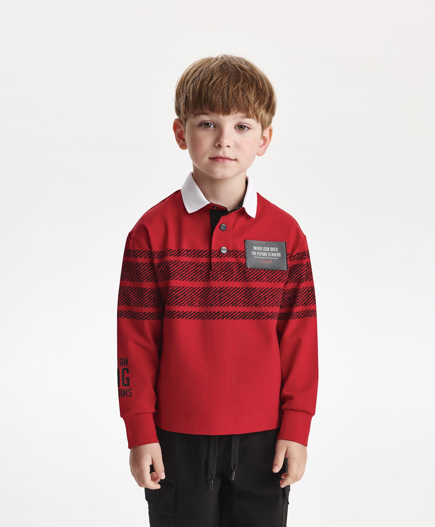 Gulliver Polo t-shirt Red for Boys Mini- Tartan