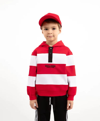 Gulliver Multicolor Striped Hoodie for Boy Mini-Lighthouse