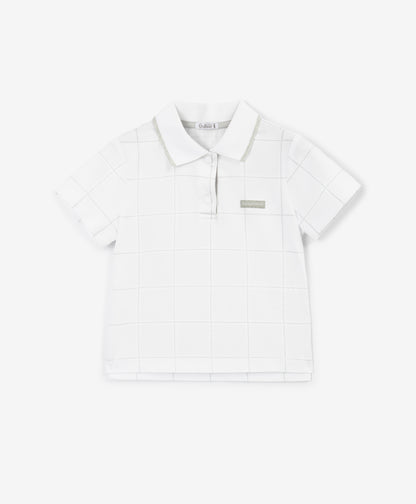 Gulliver White Short Sleeve Polo for Boys - Baby