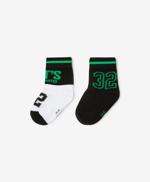 Gulliver Socks, set of 2 pairs Black and white for Boys Mini - Drafting