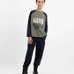 Gulliver Blue French Terry Joggers with Contrast Waistband