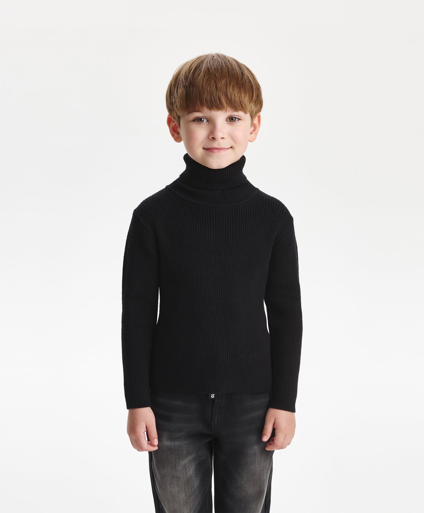 Gulliver Turtleneck Black for Boys Mini - Tartan