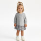 Gulliver Dress Gray for Girls Baby-Snow Leopard