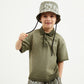 Gulliver Polo Shirt in Khaki with Trendy Uneven Dye for Boy Mini-Expedition