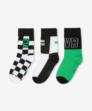 Gulliver Socks, set of 3 pairs Black and white for Boys Mini - Drafting