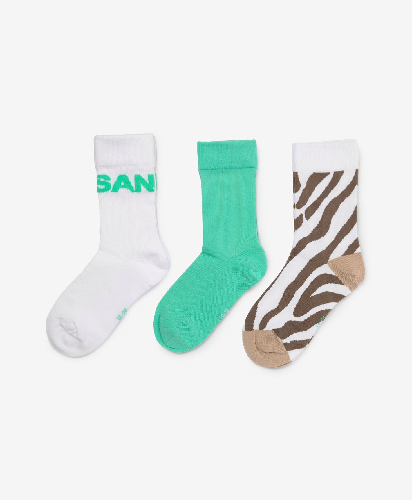 Gulliver White, menthol, brown Socks set of 3 pairs for Boy