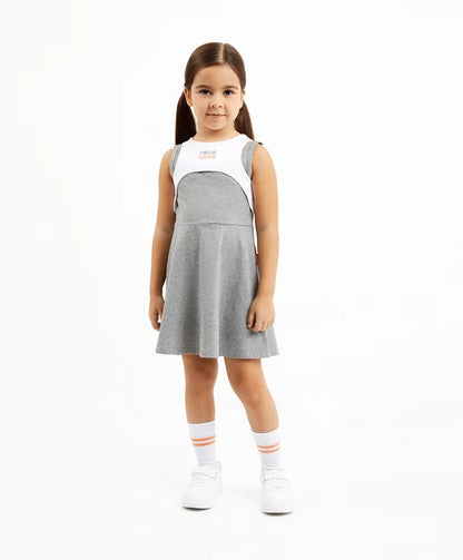 Gulliver Sleeveless Tennis Style Knit Dress for Girl Mini-Court