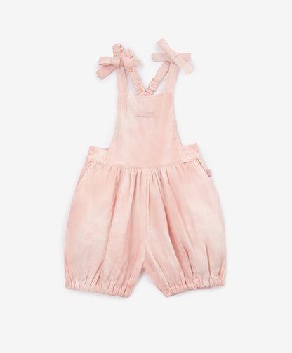 Gulliver Pink Bib Overalls for Girl Baby-Pointe Shoes