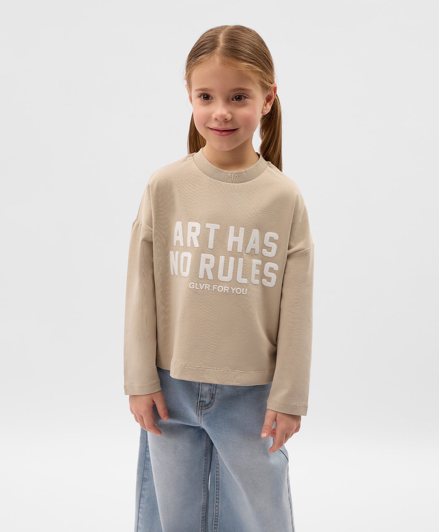 Gulliver Beige Long sleeve t-shirt for Girl
