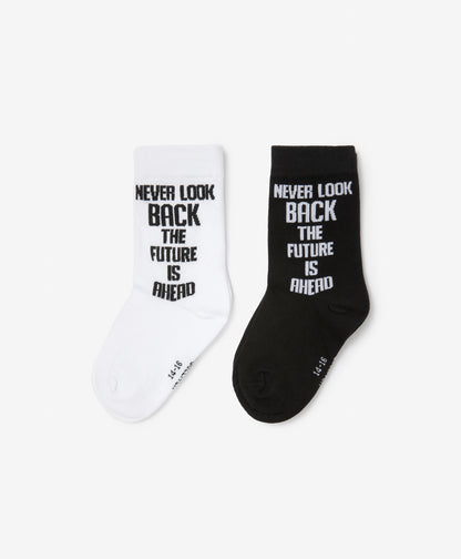 Gulliver Socks, set of 2 pairs White, black for Boys Mini - Tartan