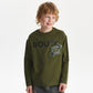 Gulliver Long sleeve t-shirt Khaki for Boys Junior-Viaduct